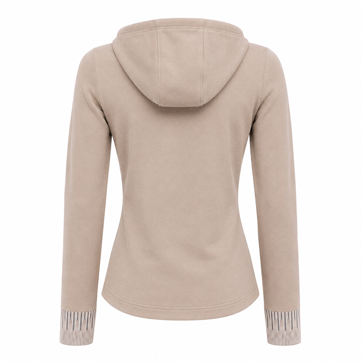 Taupe Essence Hooded Zip-Up Jacket