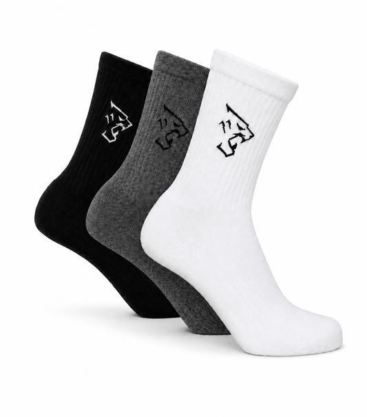 3 Colour Socks