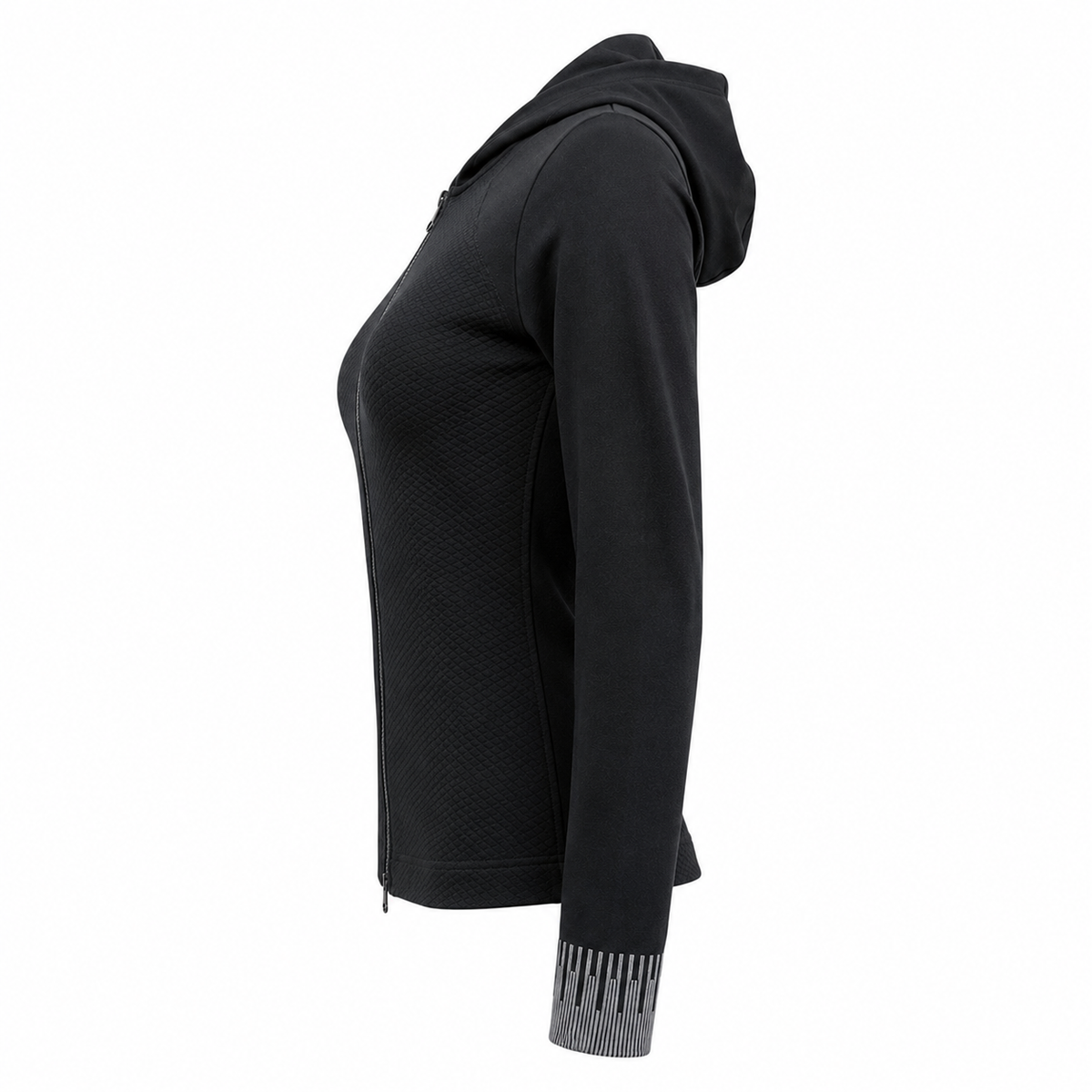 Taupe Essence Hooded Zip-Up Jacket
