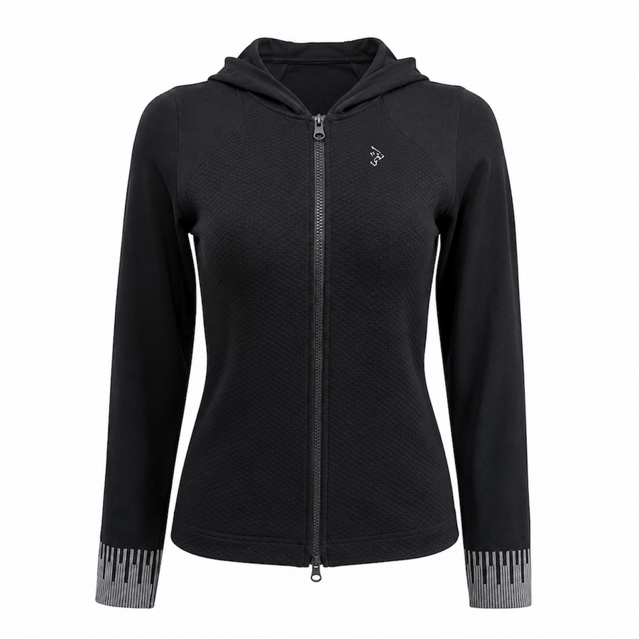 Taupe Essence Hooded Zip-Up Jacket