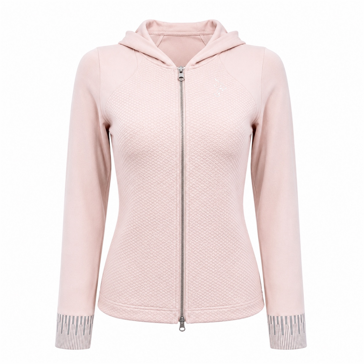 Taupe Essence Hooded Zip-Up Jacket